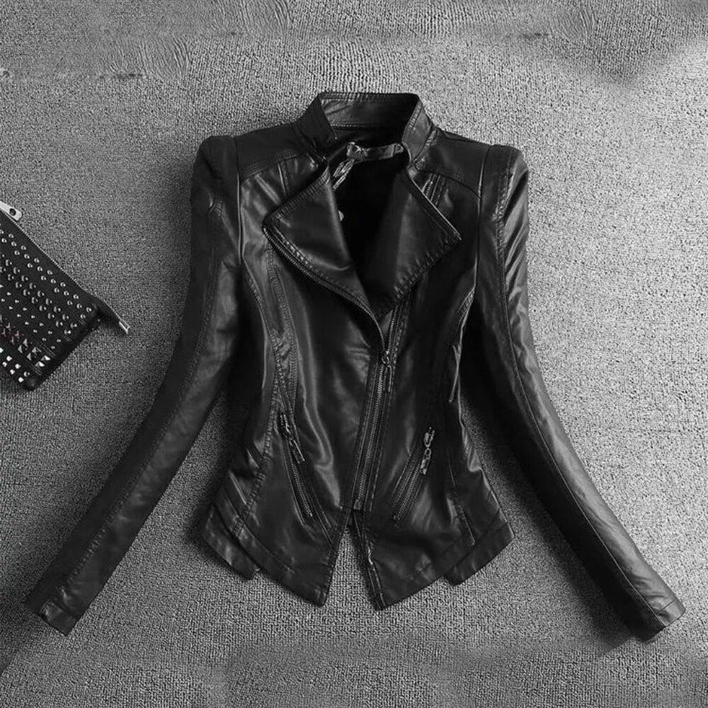 NWT Faux Leather Moto Jacket – Black - Size Small / Medium Streetwear